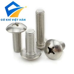 Vít pake inox đầu dù thân bu lông inox
