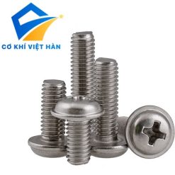 VÍT INOX PAKE ĐẦU TRÒN LIỀN LONG ĐEN: DIN GB9074.5