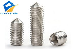 Vít trí inox lục giác đầu nhọn din 914