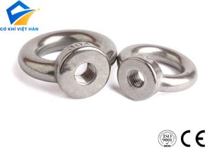 Ê cu (đai ốc) mắt inox / Móc cẩu ren âm inox