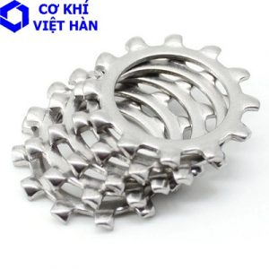 Vòng đệm / Long đen vành răng cưa vành ngoài inox 304, 316 DIN 6797 A