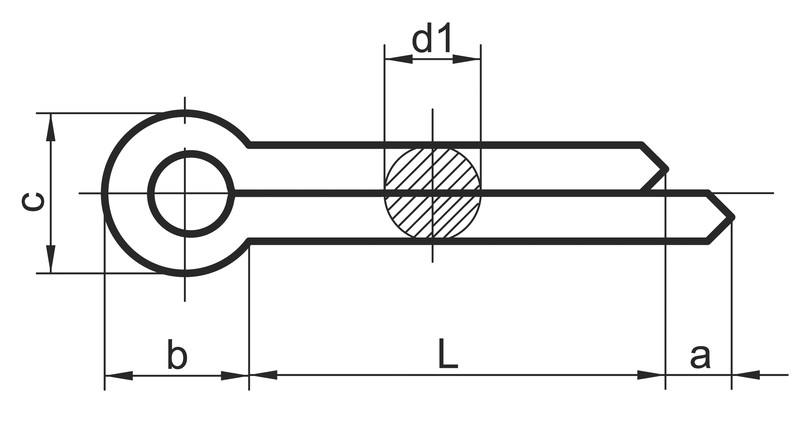 Cấu tạo chốt chẻ inox 304