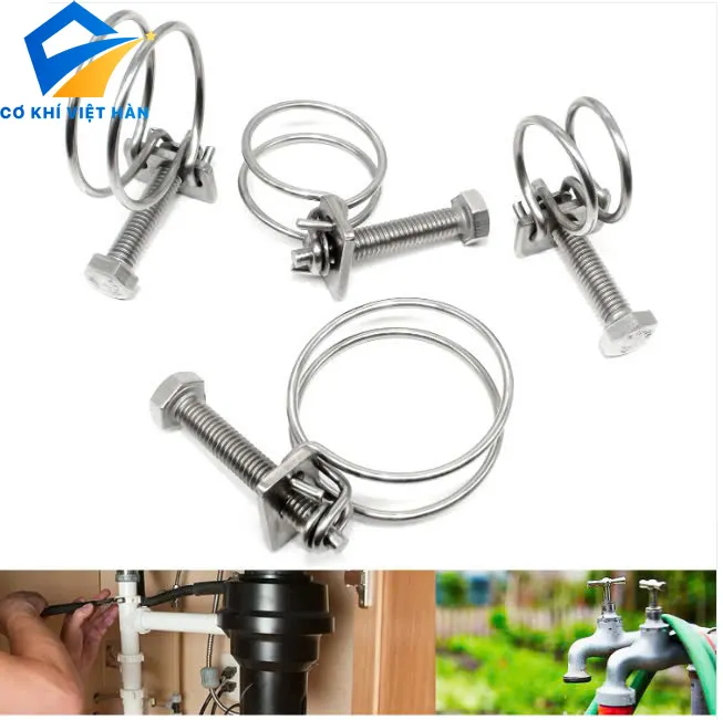 Đai xiết dây đôi inox