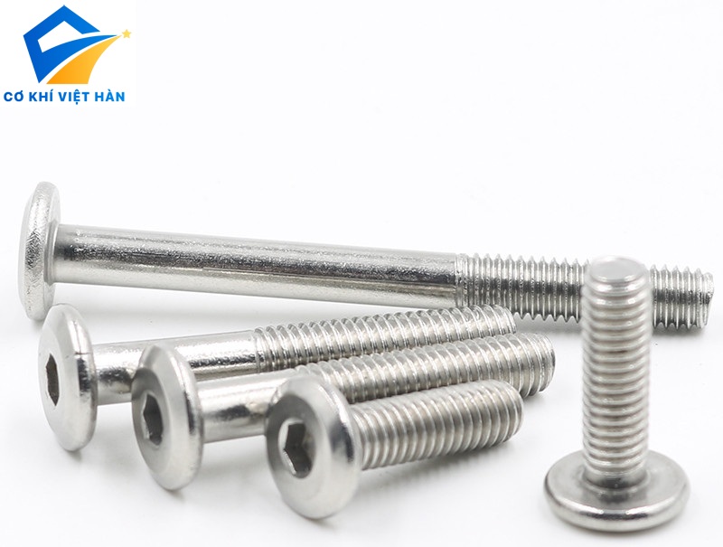 Bu Lông Lục Giác Chìm Đầu Dẹt Inox / Đầu Dù Inox