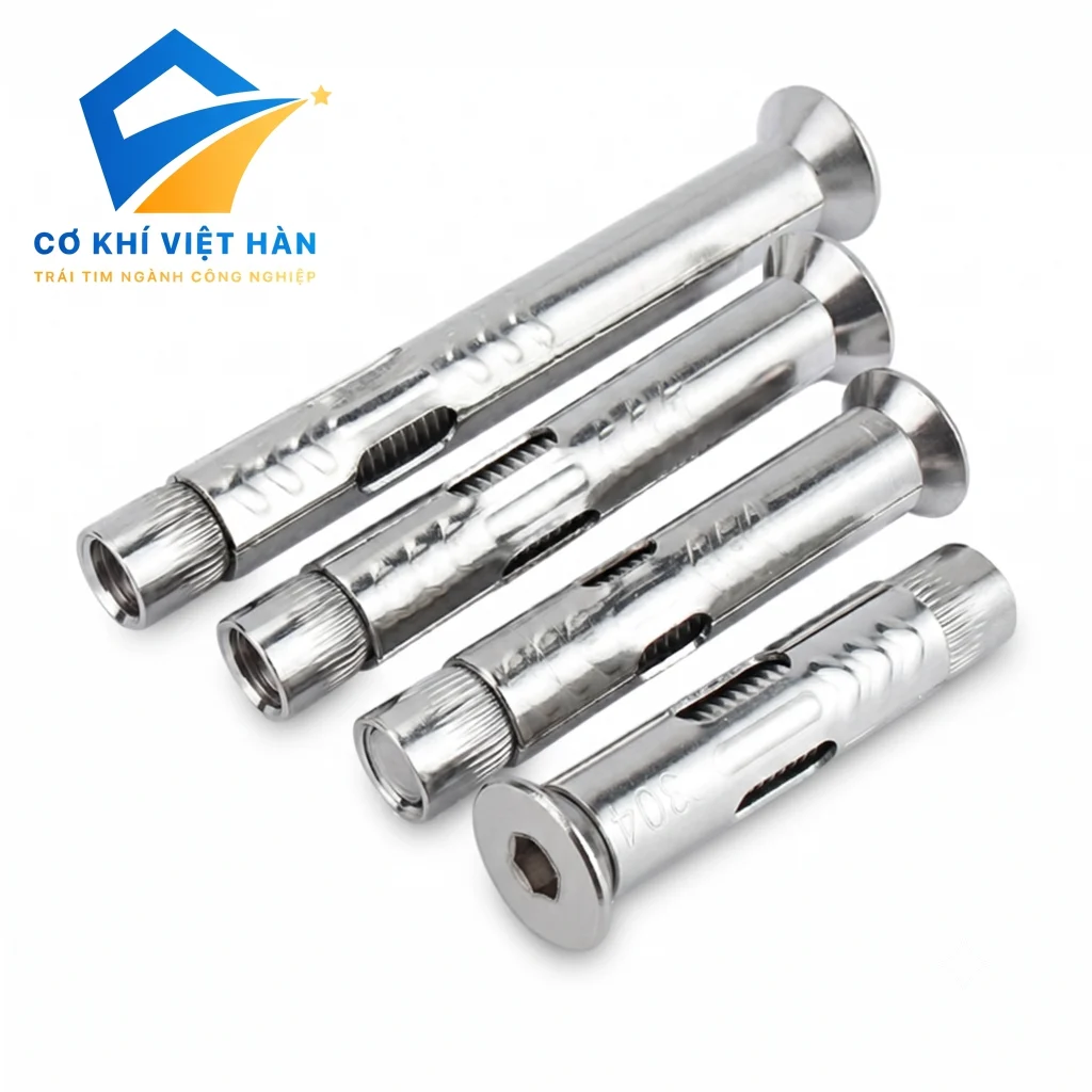 Bu lông inox, vít inox, tắc kê nở inox, chất lượng cao