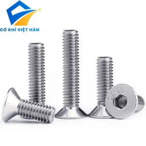 Bu Lông Inox Lục Giác Chìm Đầu Bằng DIN 7991
