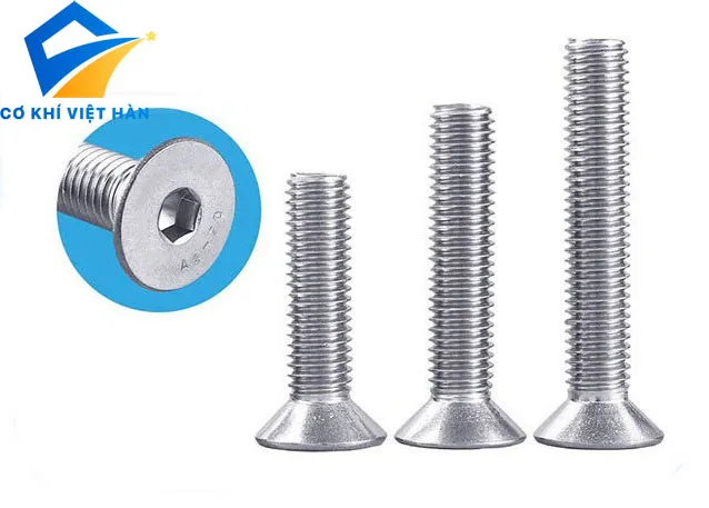 Bu Lông Inox Lục Giác Chìm Đầu Bằng DIN 7991