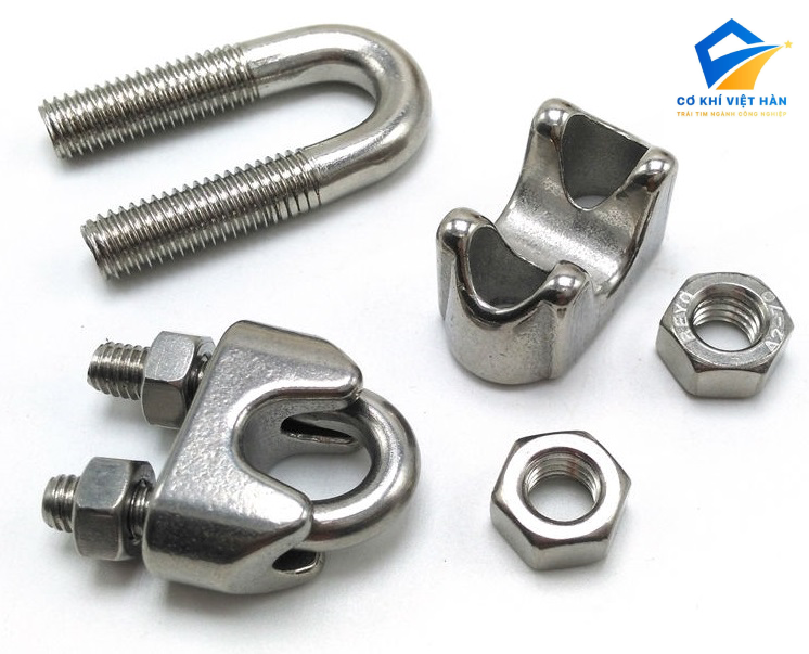 KHÓA CÁP INOX DIN 741 – ỐC SIẾT CÁP INOX CHỮ U